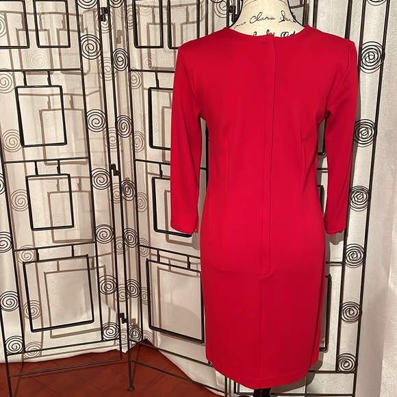 Red Sheath Dress - Picture 2 of 8